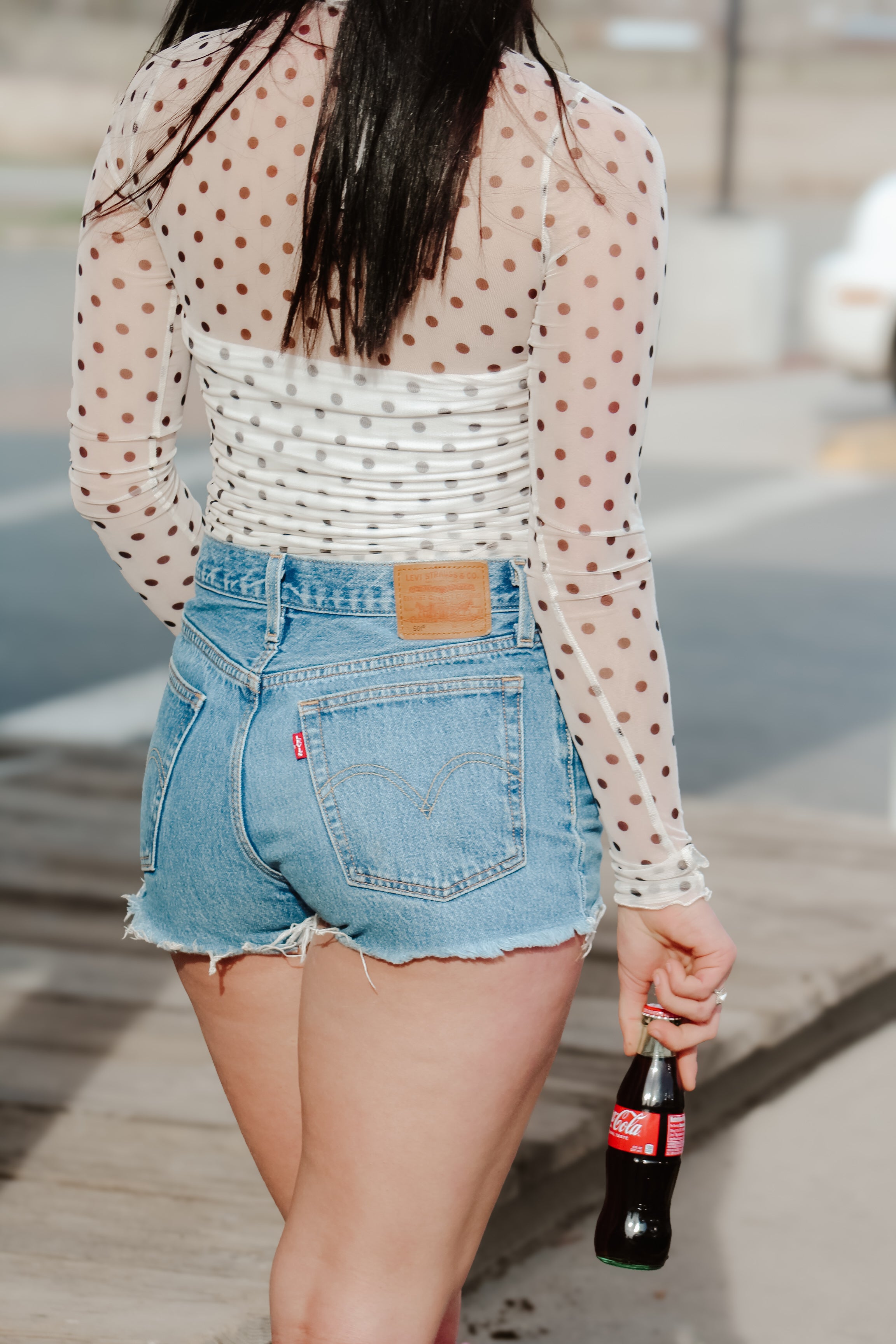 THE SHEER POLKA-DOT TOP