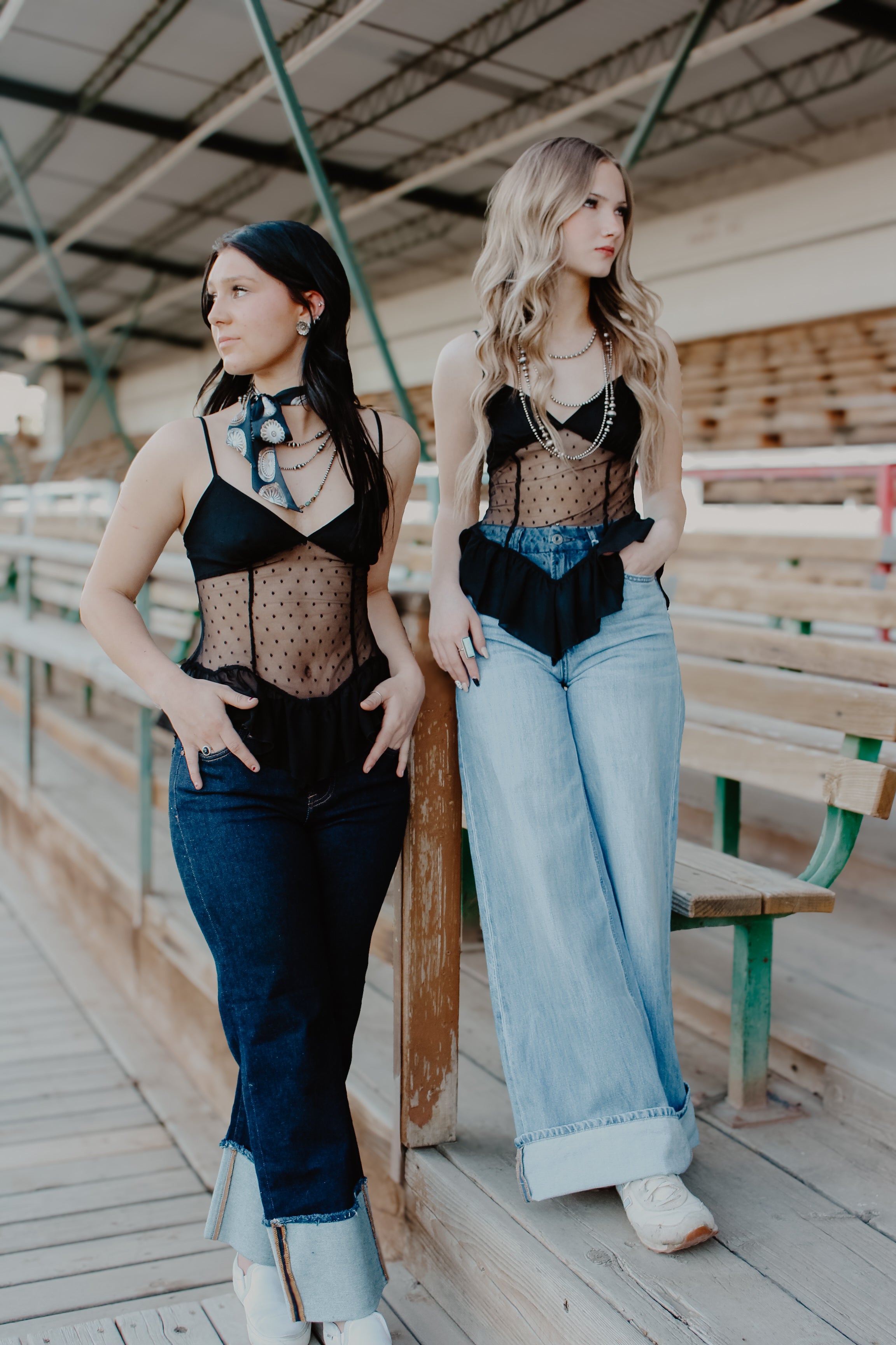 THE EVERETT SHEER LACE TOP