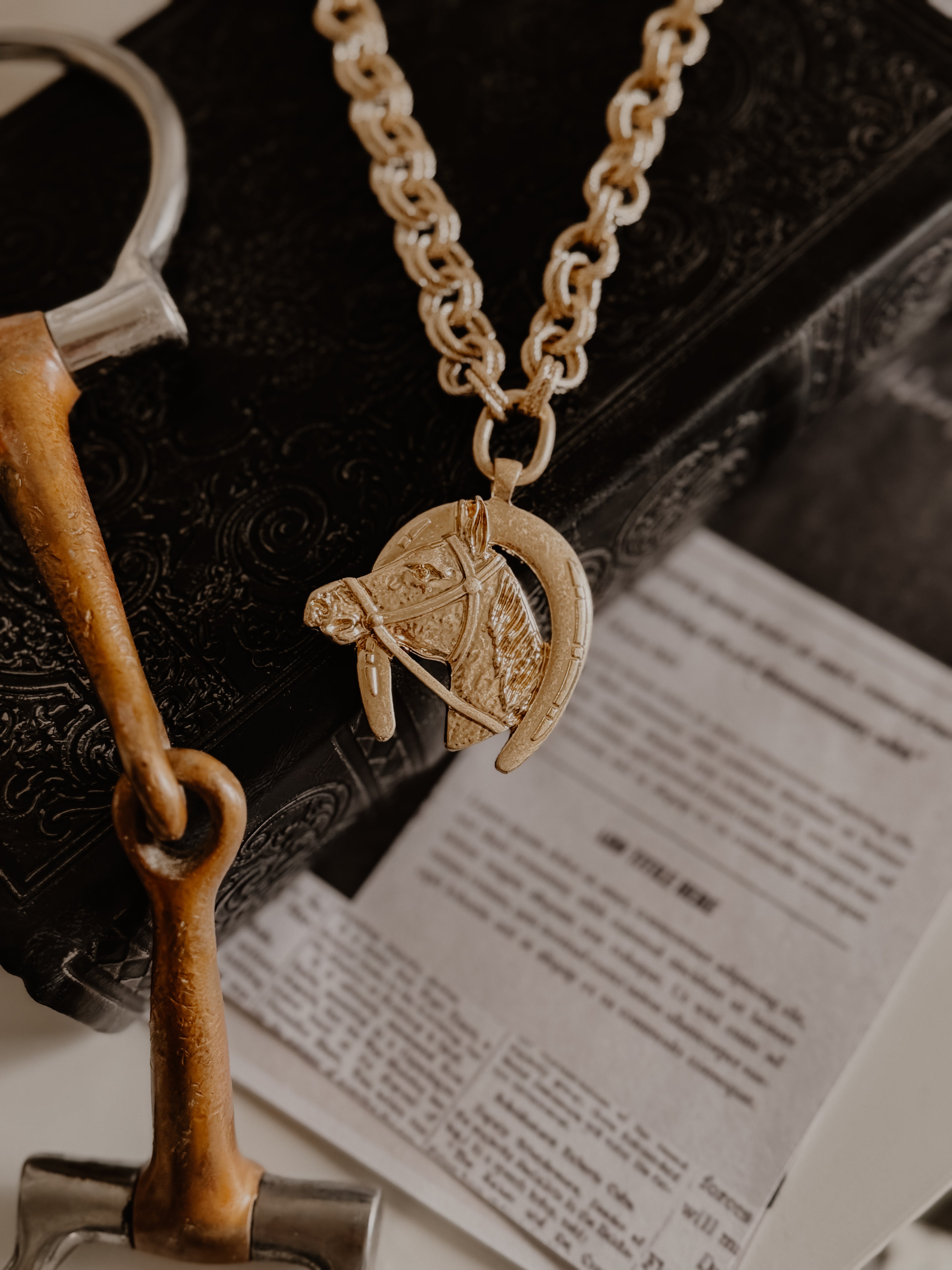 HORSESHOE PENDANT NECKLACE