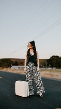 THE BAYLOR ZEBRA WIDE LEG