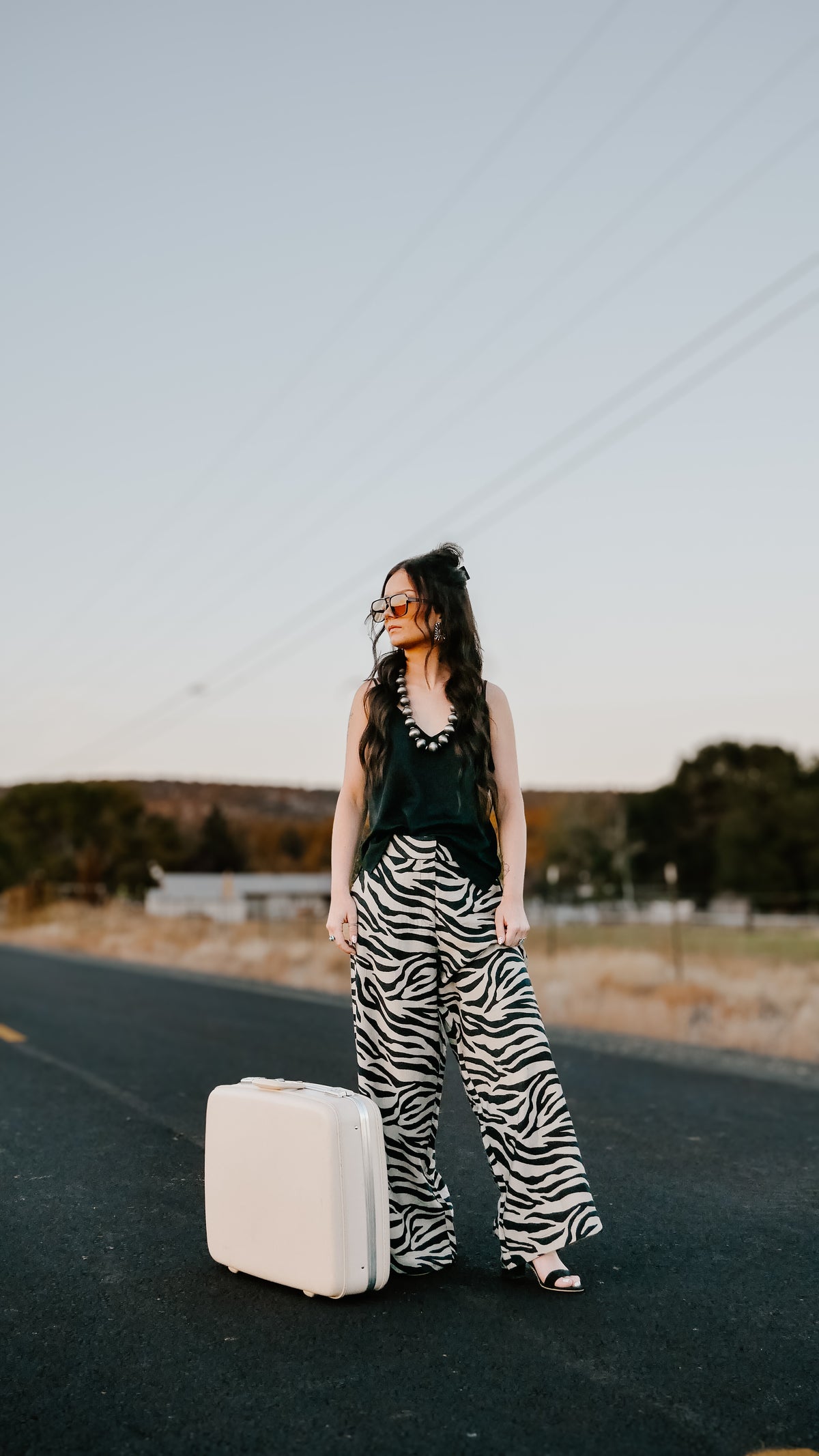 THE BAYLOR ZEBRA WIDE LEG