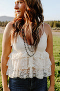 THE LACE BABYDOLL CAMI TOP