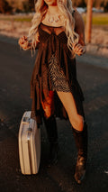 THE STUDED SHOW GIRL LONG SHEER TOP