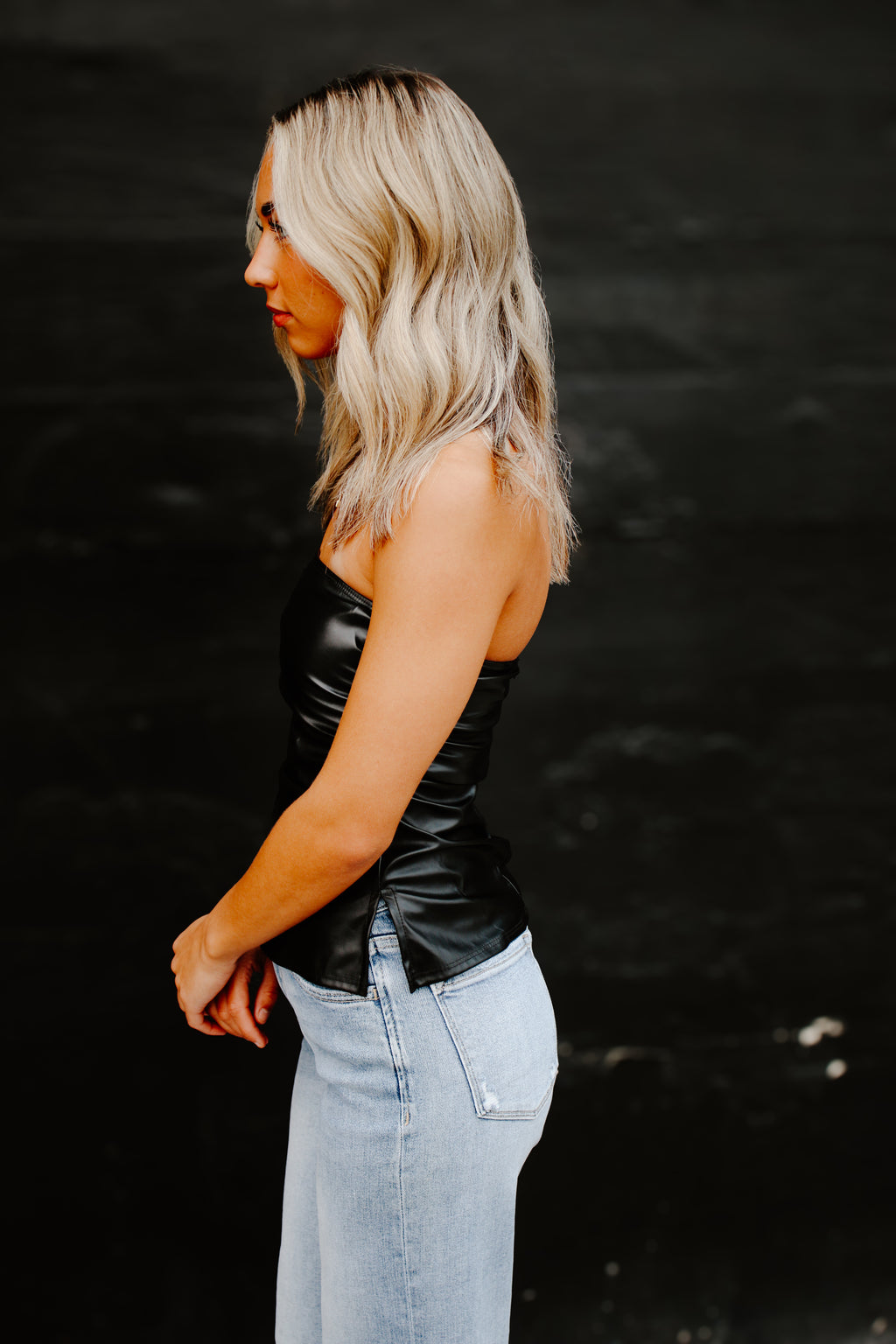 THE SLATE BLACK TUBE TOP