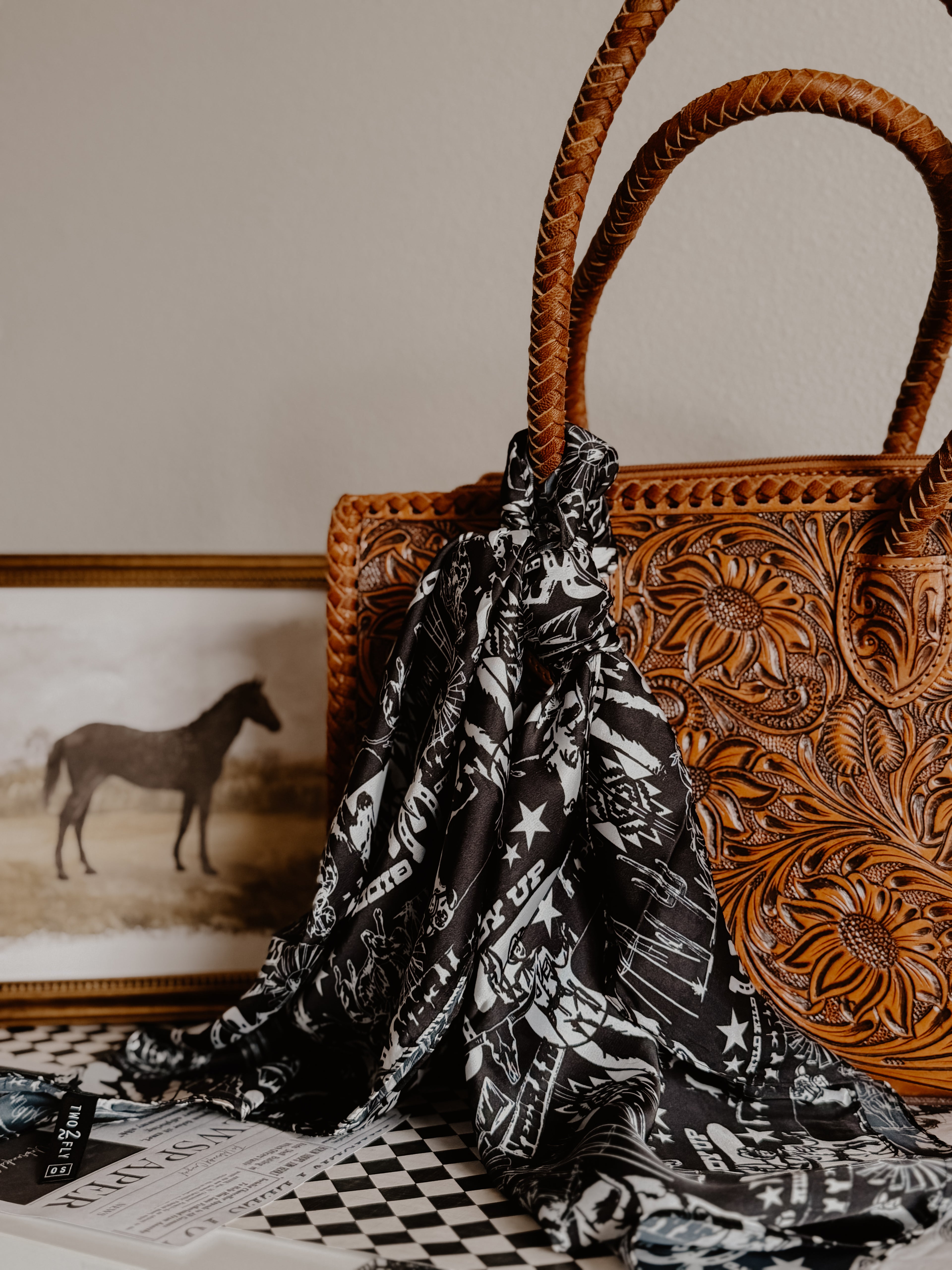 THE MIDNIGHT RODEO SILK WILD RAG
