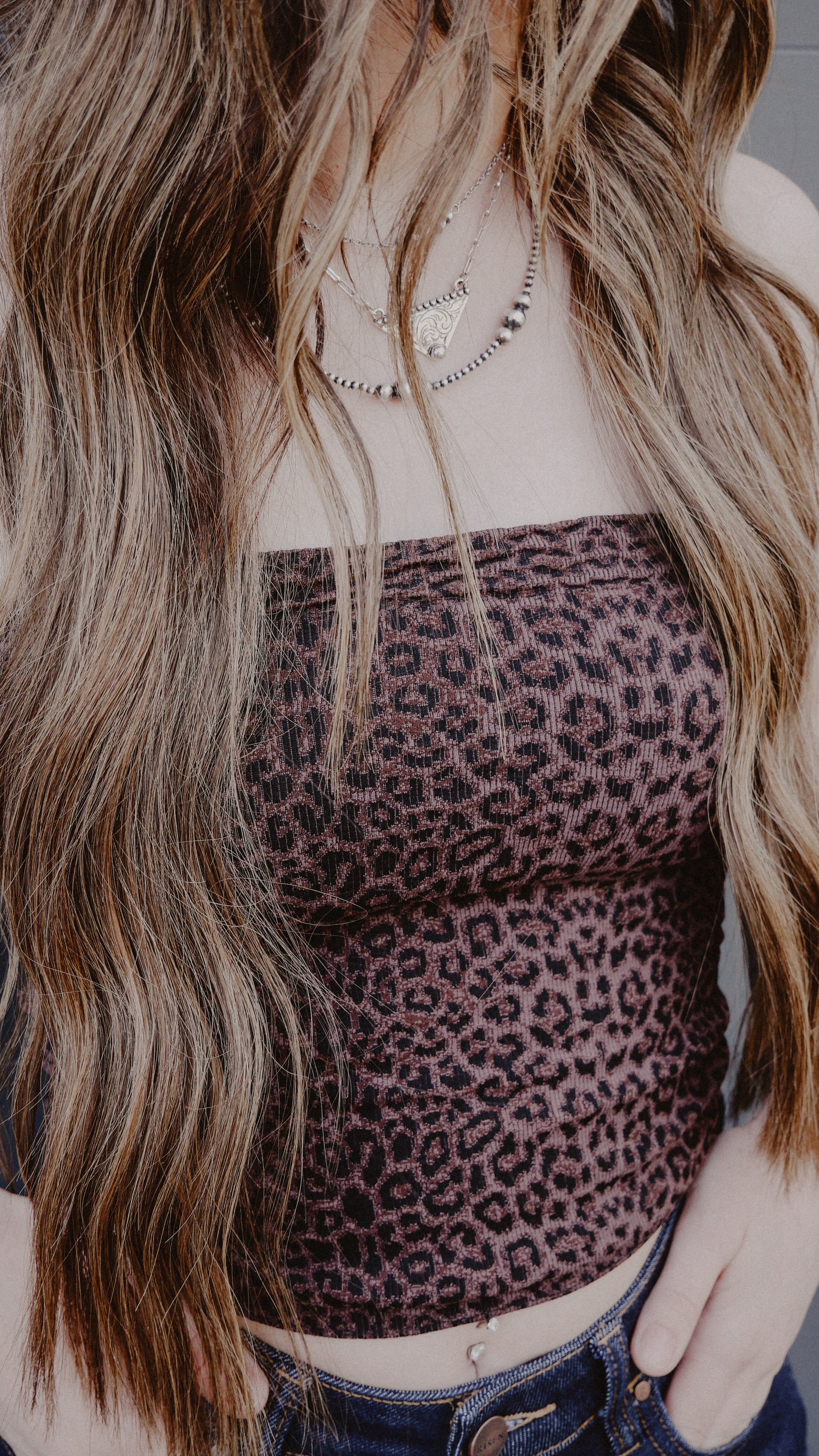 THE DAILY CHEETAH TUBE TOP￼