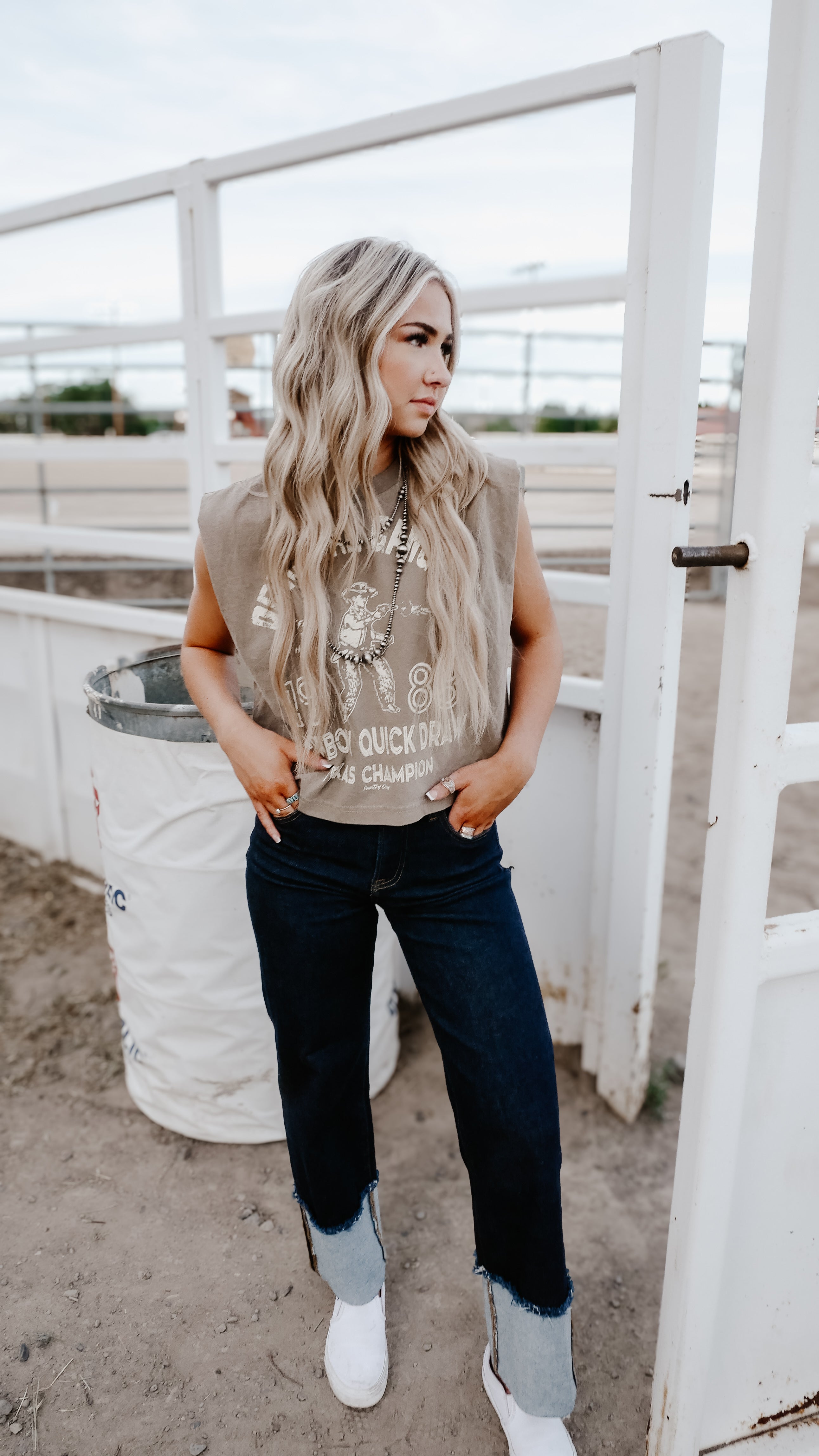 THE ORIGINAL COWGIRL CUFF JEANS