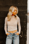 THE SHEER POLKA-DOT TOP
