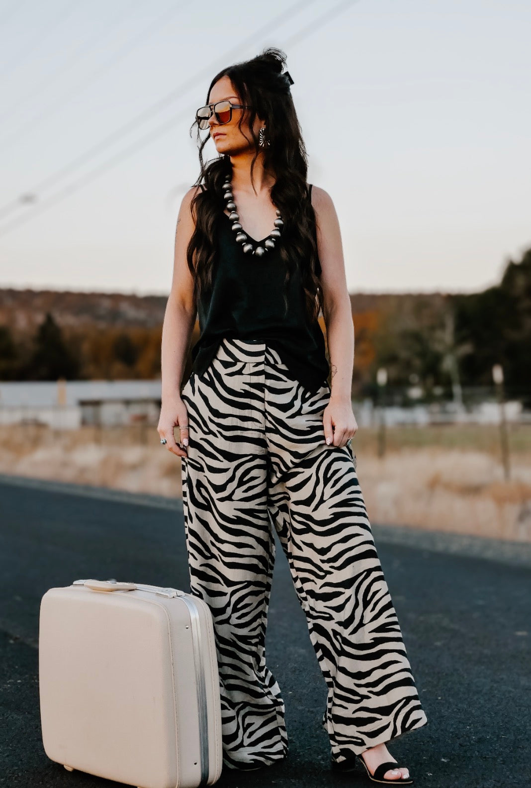 THE BAYLOR ZEBRA WIDE LEG