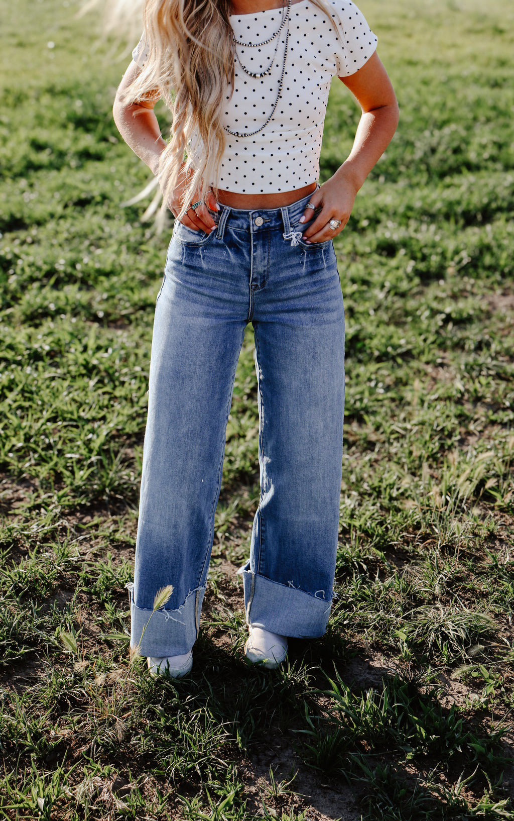 THE HEATHER CUFF JEANS
