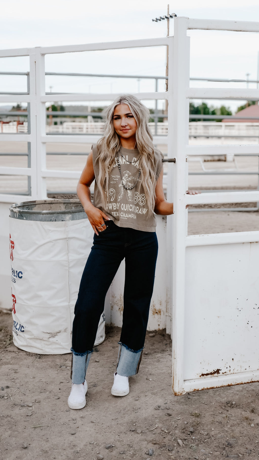 THE ORIGINAL COWGIRL CUFF JEANS