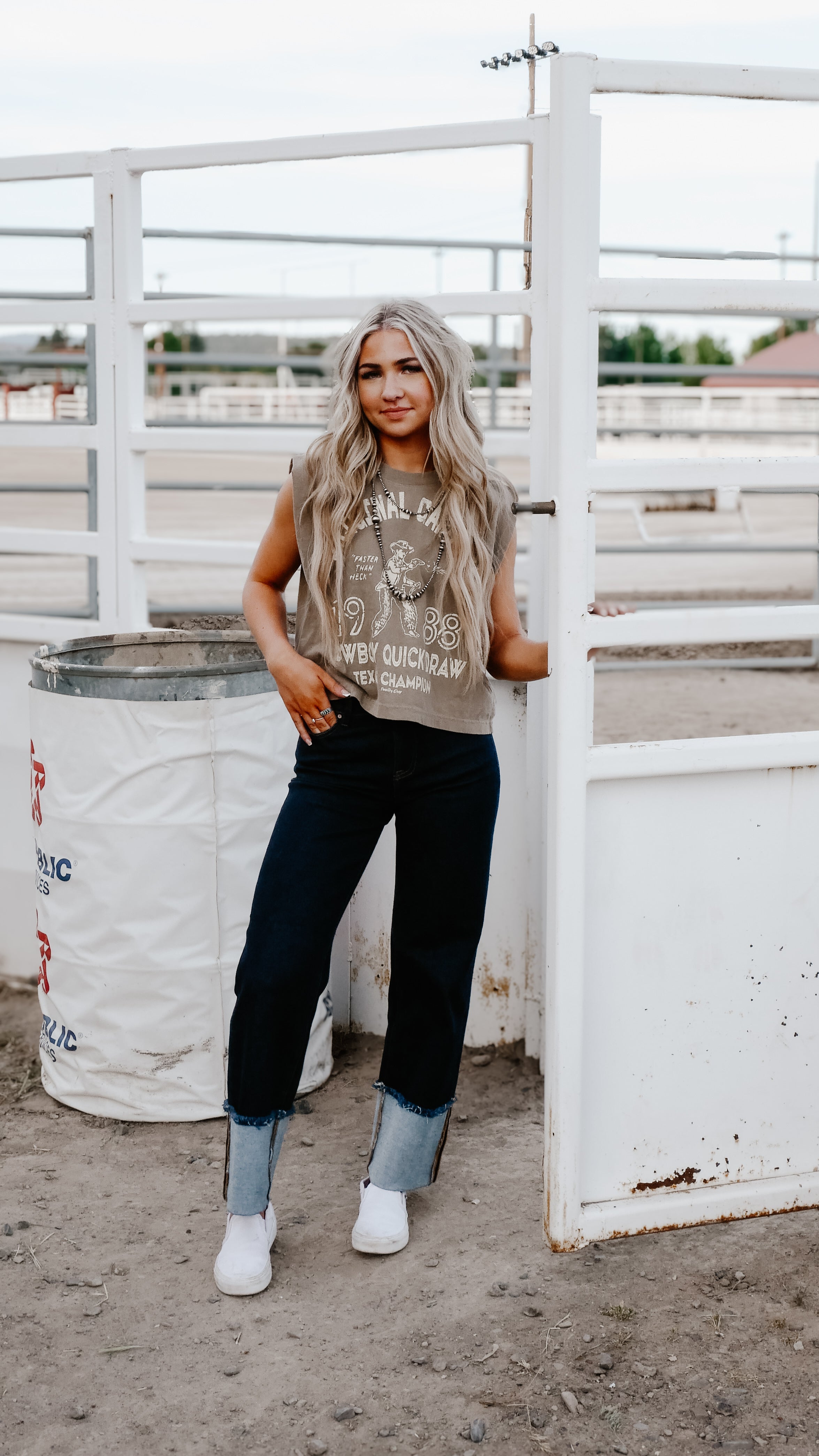 THE ORIGINAL COWGIRL CUFF JEANS