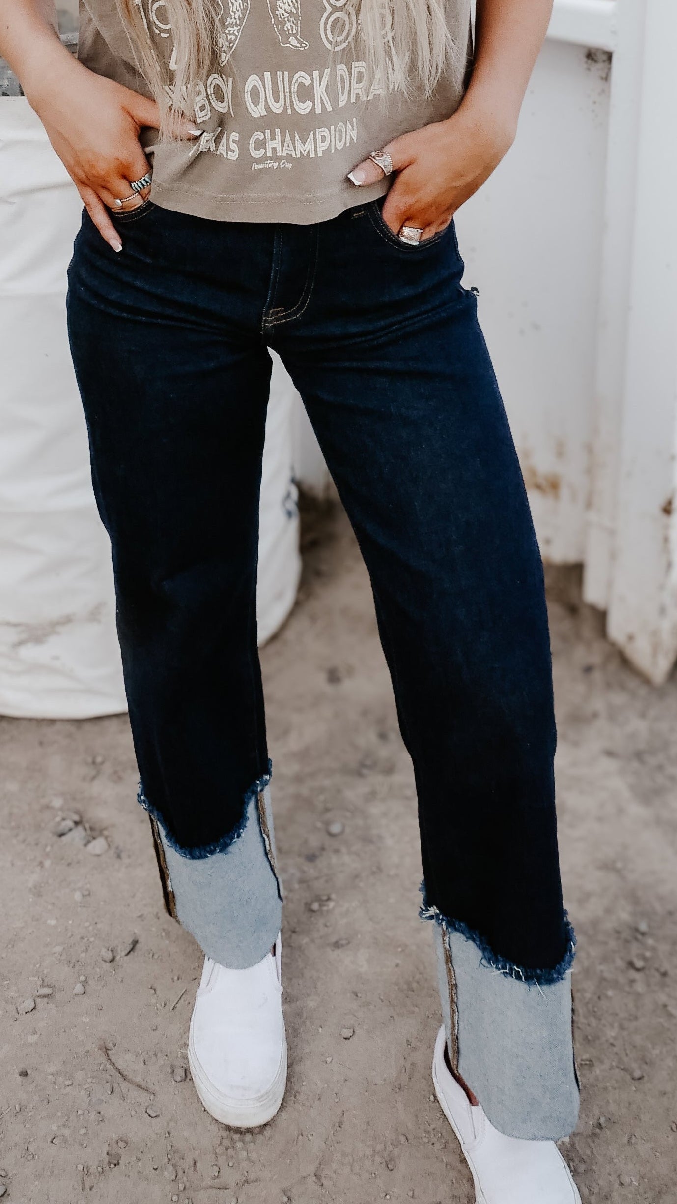 THE ORIGINAL COWGIRL CUFF JEANS