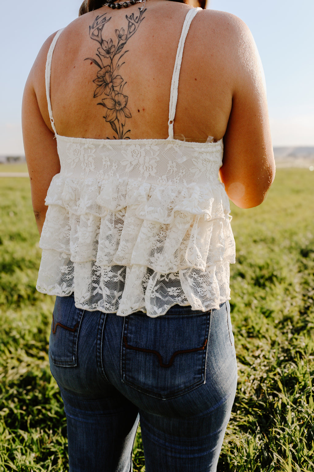 THE LACE BABYDOLL CAMI TOP