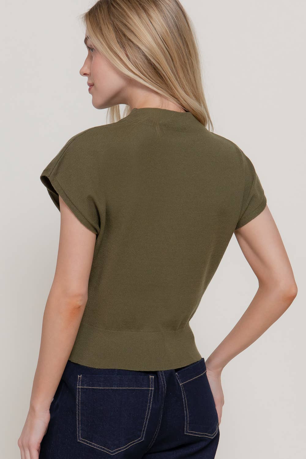 THE TAYLOR MOCK SWEATER TOP
